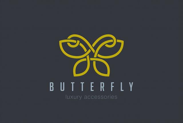logos：蝶舞天涯！一组优雅绚丽的蝴蝶元素标志设计分享-15.jpg