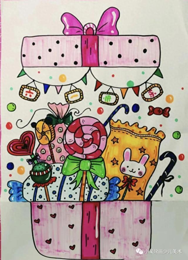 今日六一节日，这44张儿童节主题创意儿童绘画作品一起来欣赏呀！-19.jpg