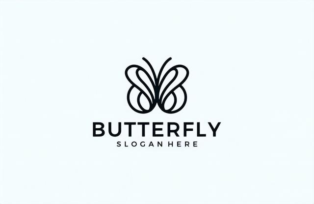logos：蝶舞天涯！一组优雅绚丽的蝴蝶元素标志设计分享-9.jpg