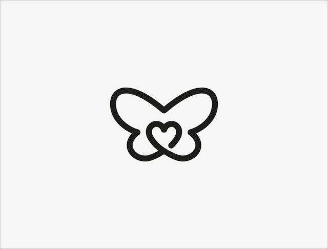 logos：蝶舞天涯！一组优雅绚丽的蝴蝶元素标志设计分享-22.jpg
