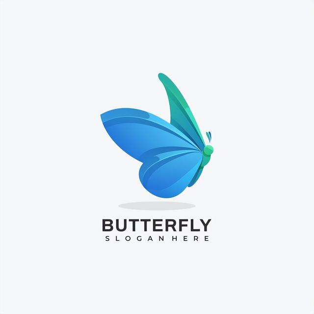logos：蝶舞天涯！一组优雅绚丽的蝴蝶元素标志设计分享-34.jpg