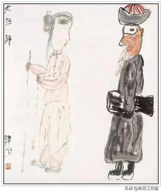 当代著名插图画家韩羽老先生十八幅经典绘画作品赏析-7.jpg