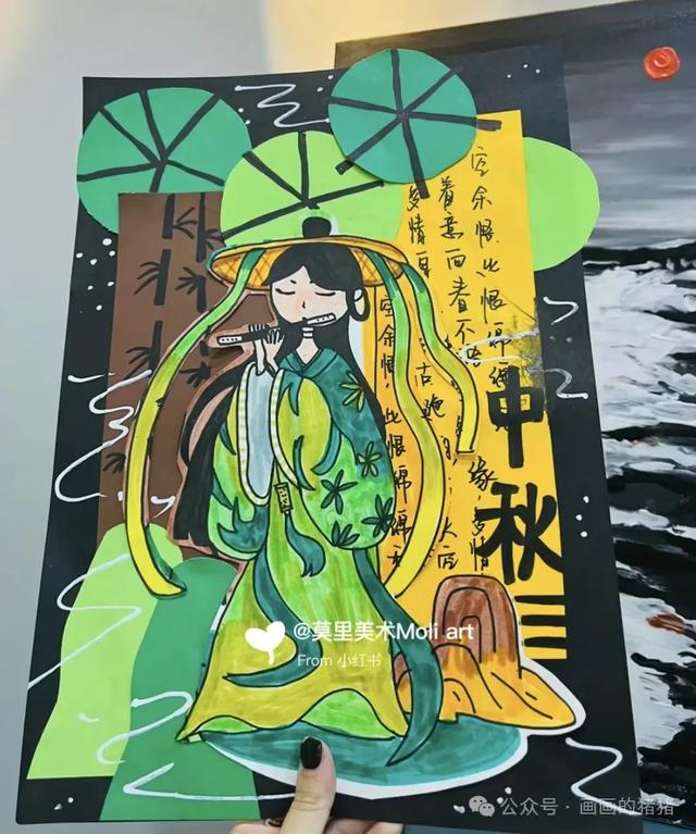 精选佳作44张儿童创意绘画作品，每一张的技巧都值得学习临摹！-14.jpg